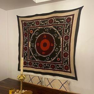 SUZANI Vintage handmade wall tapestry